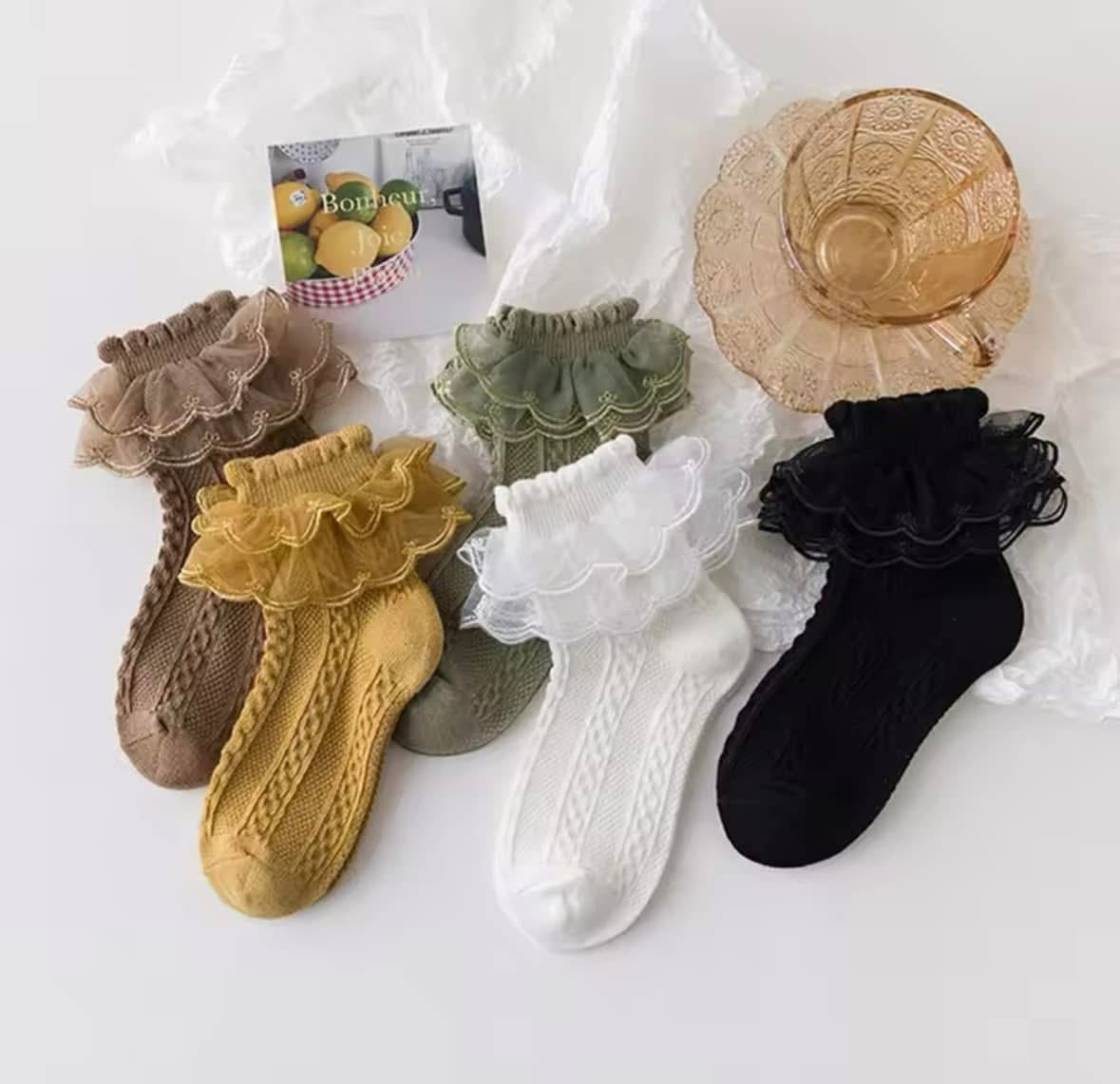 High Quality Toddler & Bigger Kid Lace Socks