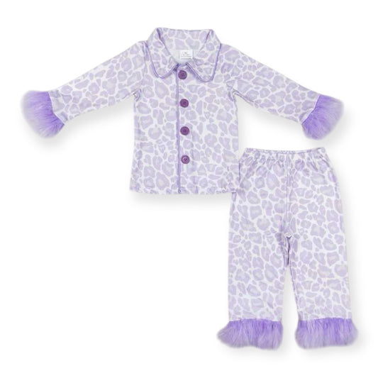 Purple Leopard Print Mommy + Mini Matching PJ’s