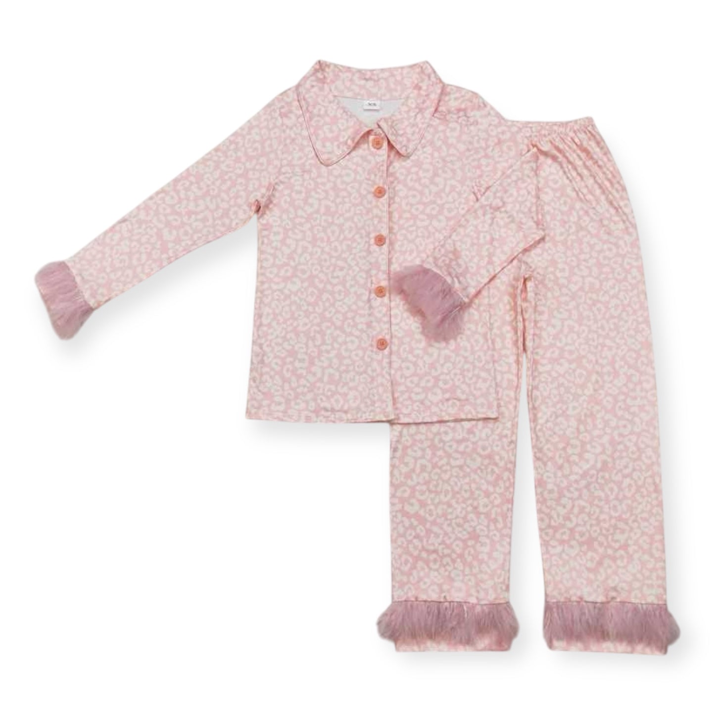 Light Pink Leopard Print Mommy + Mini Matching PJ’s (Mama)