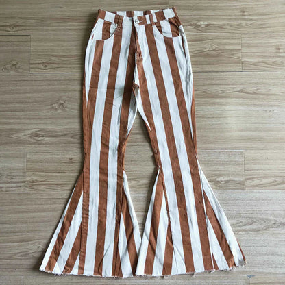 Mommy + Me Chocolate Striped Flares