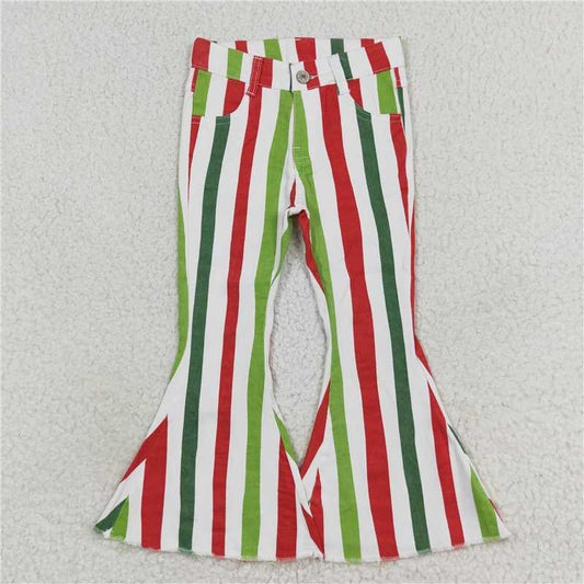 Red, Green & White Striped Christmas Flares