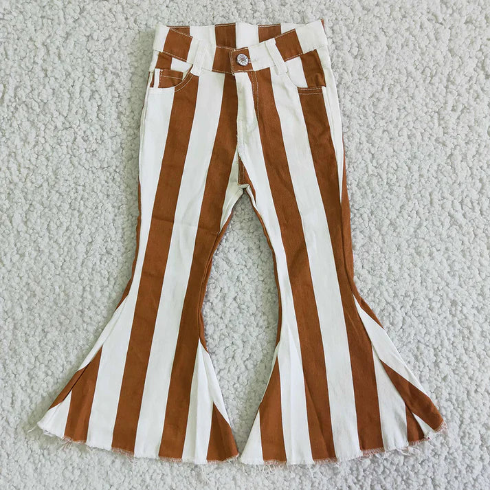 Mommy + Me Chocolate Striped Flares