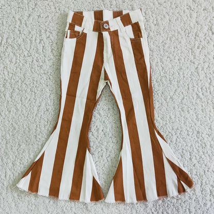 Mommy + Me Chocolate Striped Flares