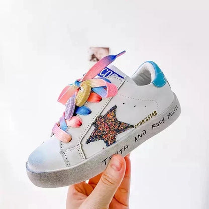 Cookie Monster Rainbow Laced Star Sneakers