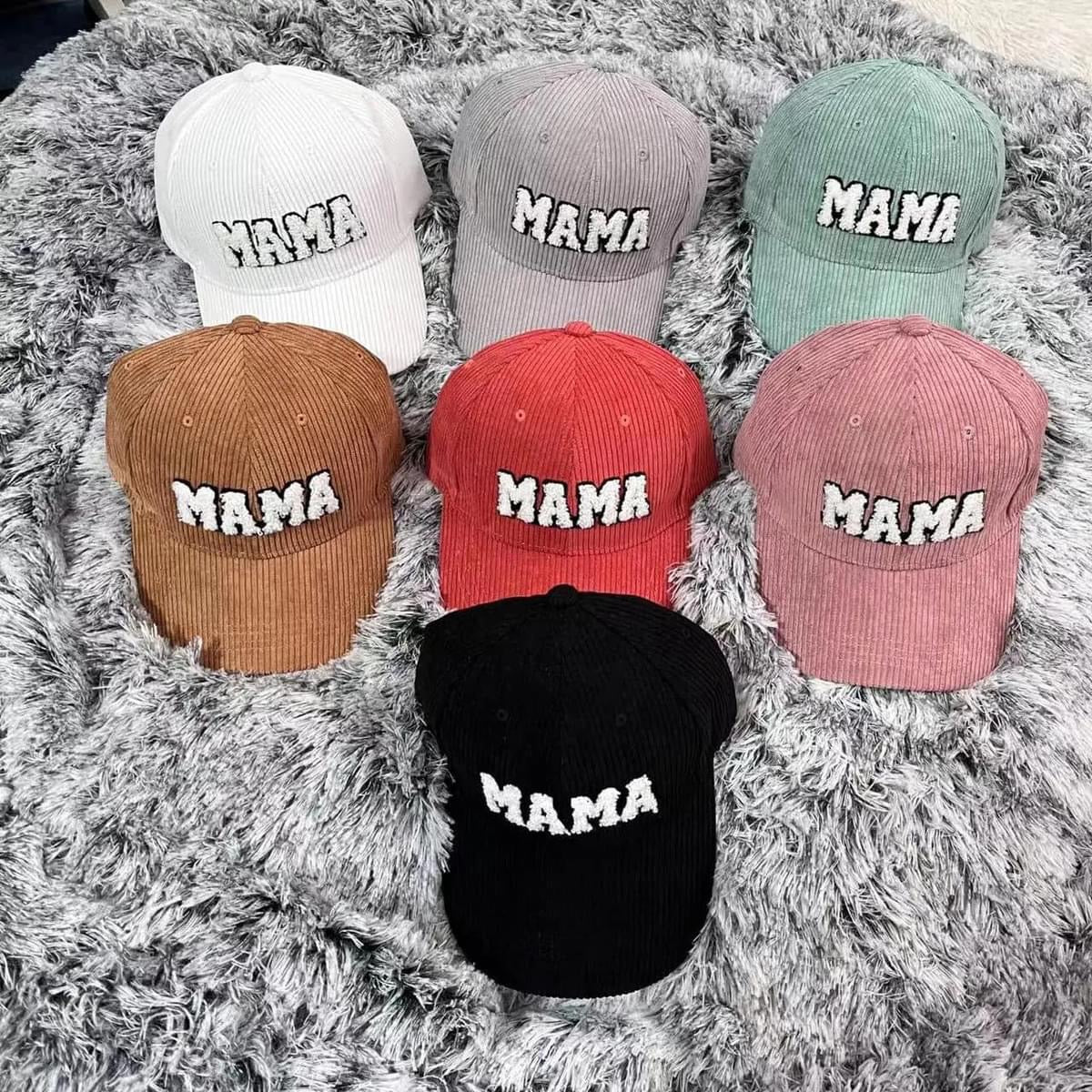 Mama Chenille Lettered Baseball Caps