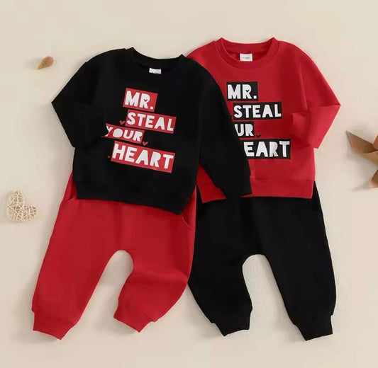 Mr. Steal Your Heart Two Toned Jogger Sets